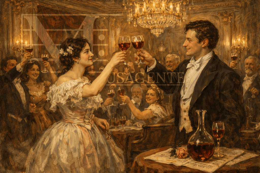 “fra le tazze più viva è la&nbsp;festa”